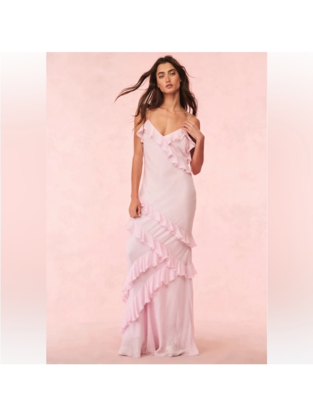 LOVESHACKFANCY
Rialto Asymmetric Ruffle Maxi Dress- Brand new with tags- size 10